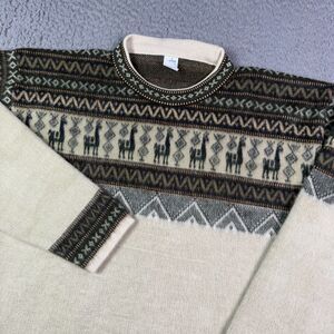 Andino Artesanias Alpaca Sweater Adult Large Knit Southwest Aztec Tribal Soft